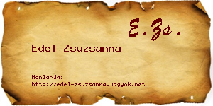 Edel Zsuzsanna névjegykártya