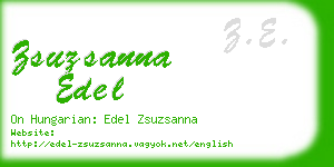 zsuzsanna edel business card